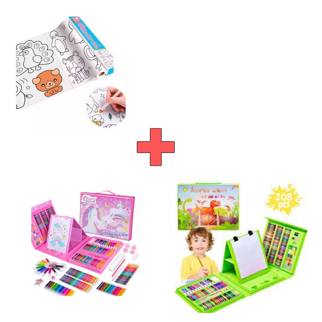 Combo kit arte  + 1 rollo de papel